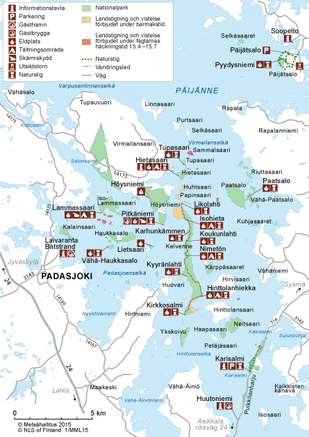 Kartör över Päijänne 